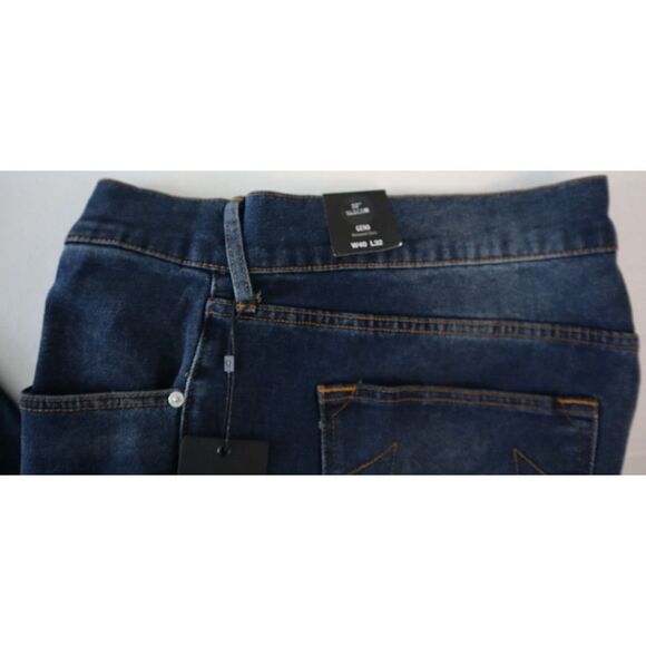 True Religion Men's Sz 40x32 Dark Humid Wash Geno Single Needle Slim Jeans - Picture 8 of 11